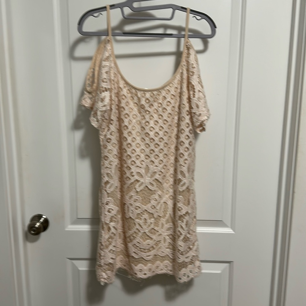 Venus Medium Lace Cold Shoulder Dress